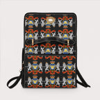 Canvas Handbag with Haitian Royal Crest Pattern, Waterproof Canvas Bag - InervoX
