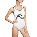 Chic Women's Classic One-Piece Swimsuit - Retro Infinity Design Unseen - InervoX