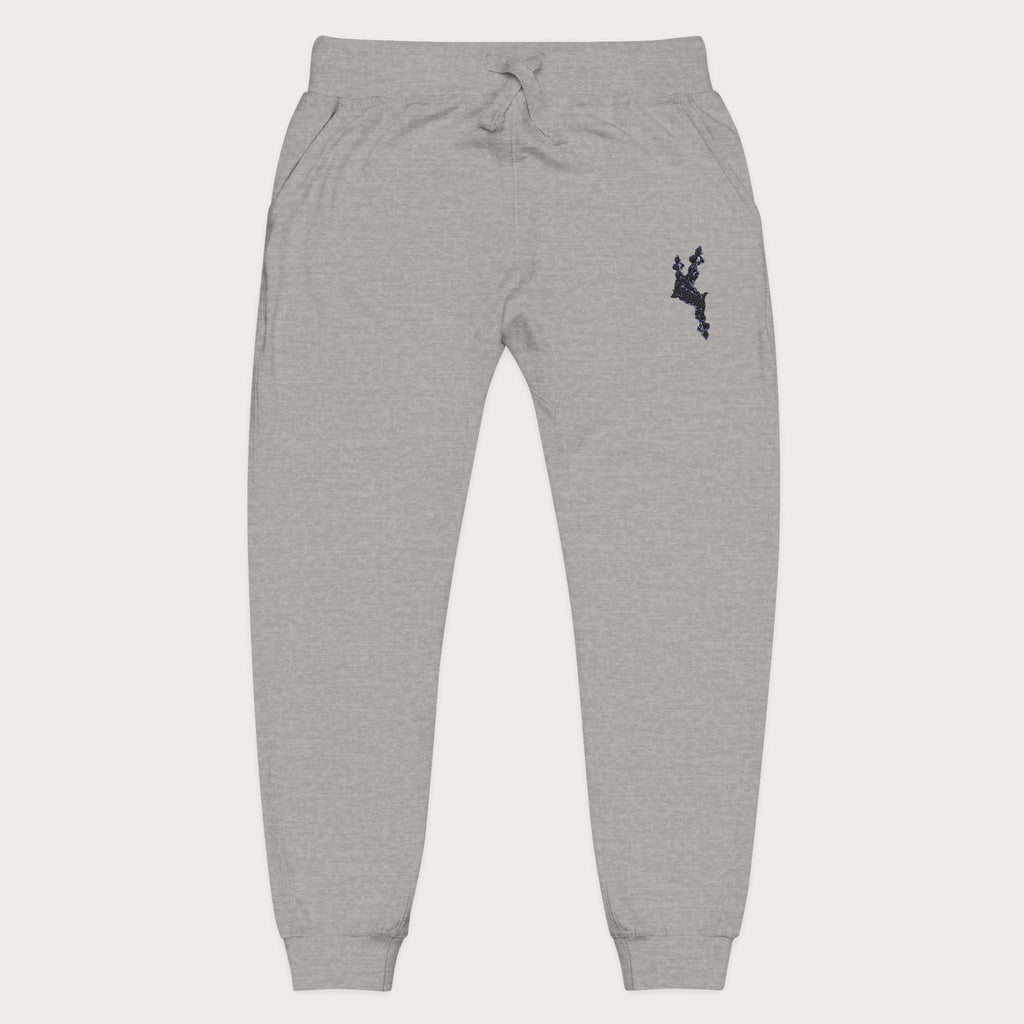 Cozy Embroidered Unisex Fleece Sweatpants - InervoX