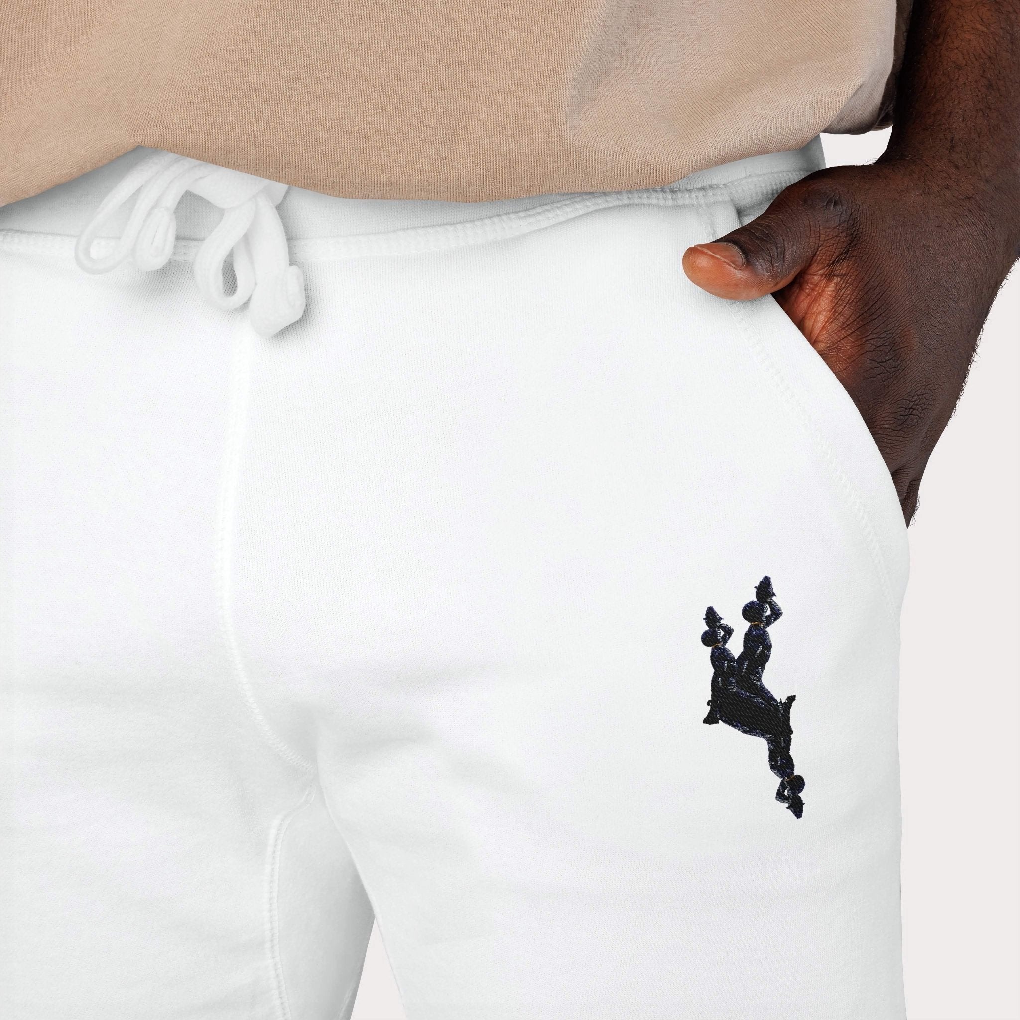 Cozy Embroidered Unisex Fleece Sweatpants - InervoX