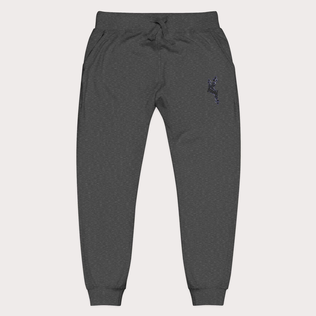 Cozy Embroidered Unisex Fleece Sweatpants - InervoX