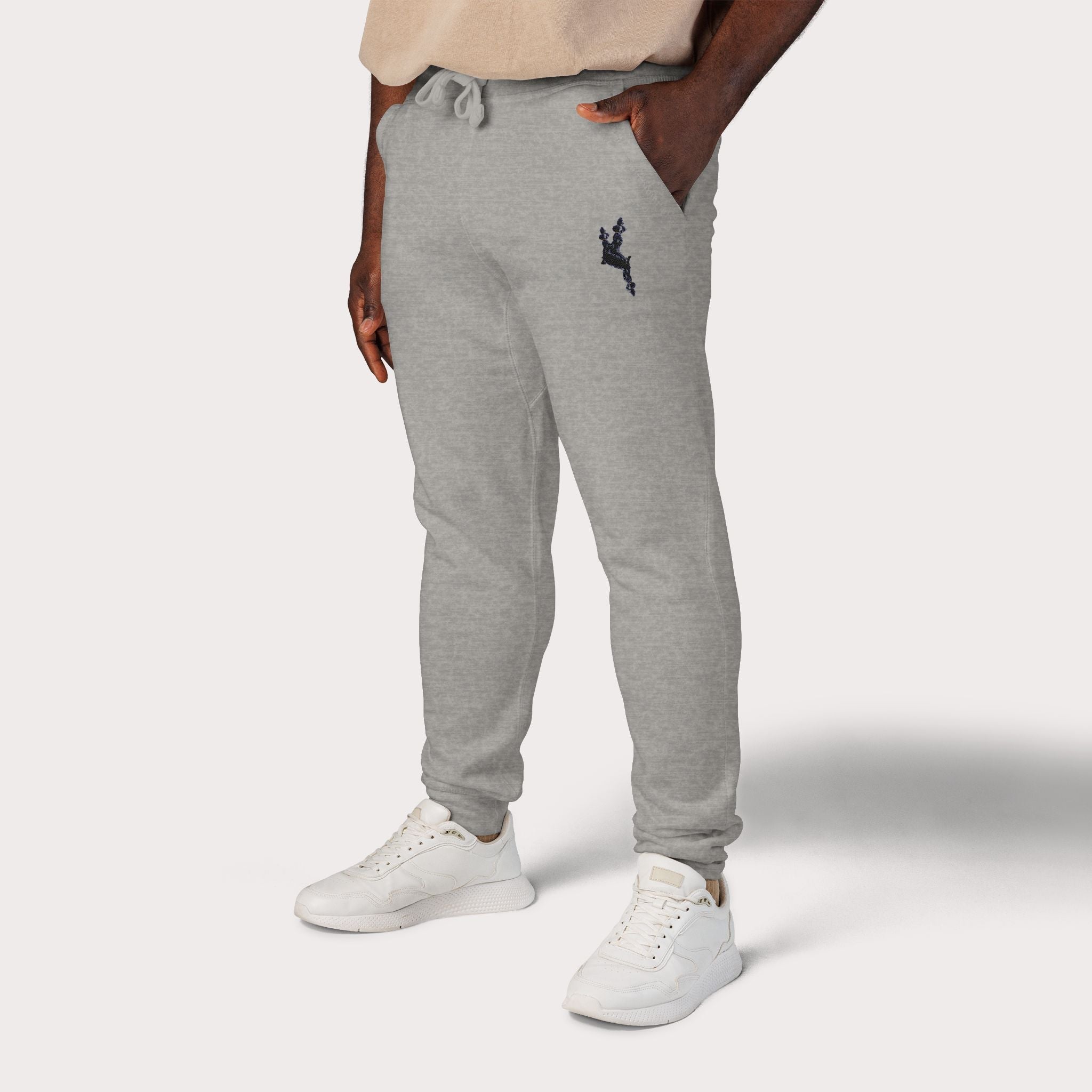 Cozy Embroidered Unisex Fleece Sweatpants - InervoX