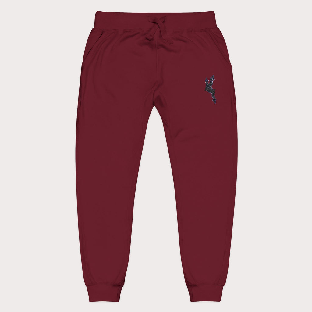 Cozy Embroidered Unisex Fleece Sweatpants - InervoX