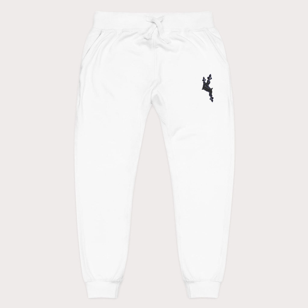 Cozy Embroidered Unisex Fleece Sweatpants - InervoX