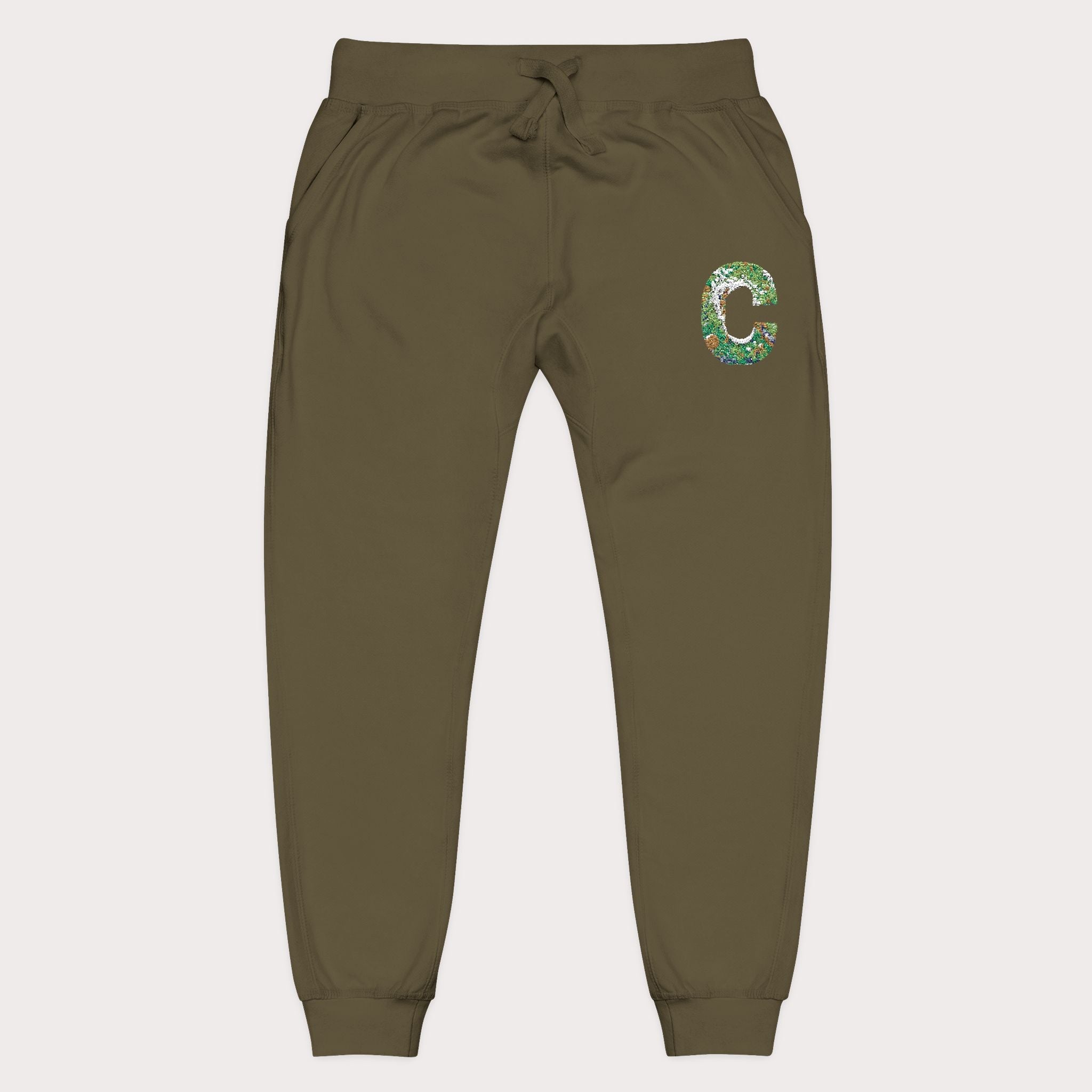 Cozy Embroidered Unisex Fleece Sweatpants - InervoX