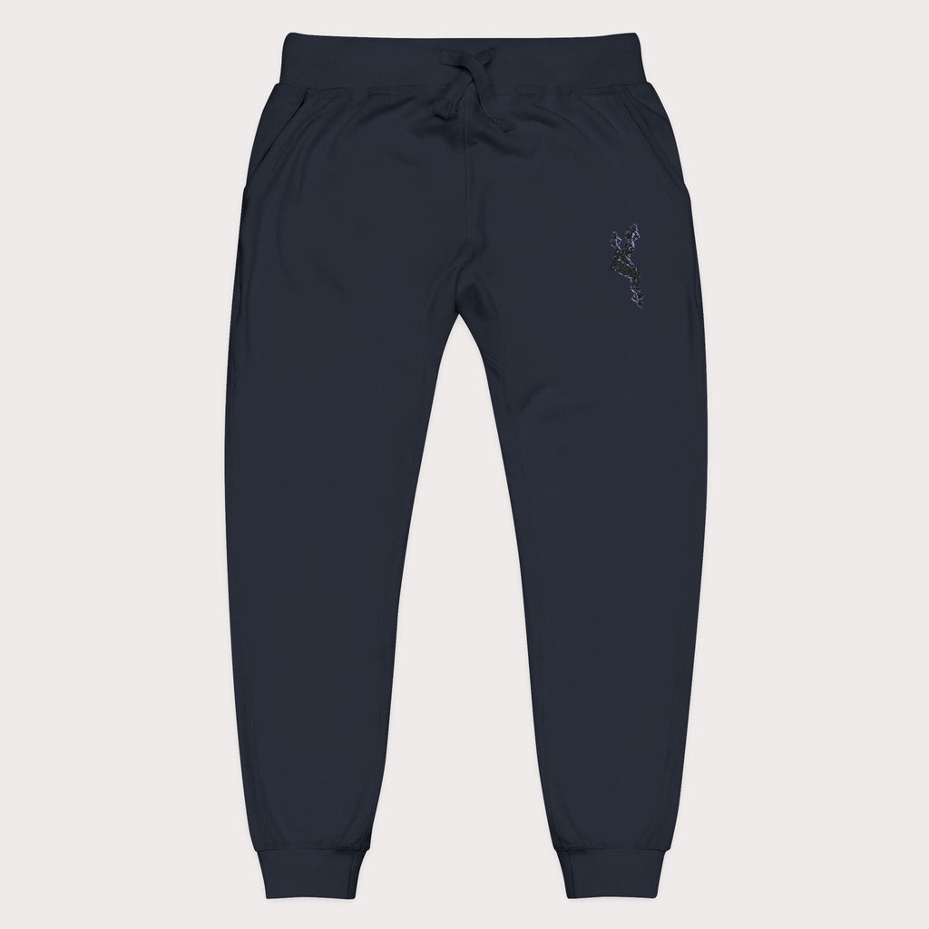 Cozy Embroidered Unisex Fleece Sweatpants - InervoX
