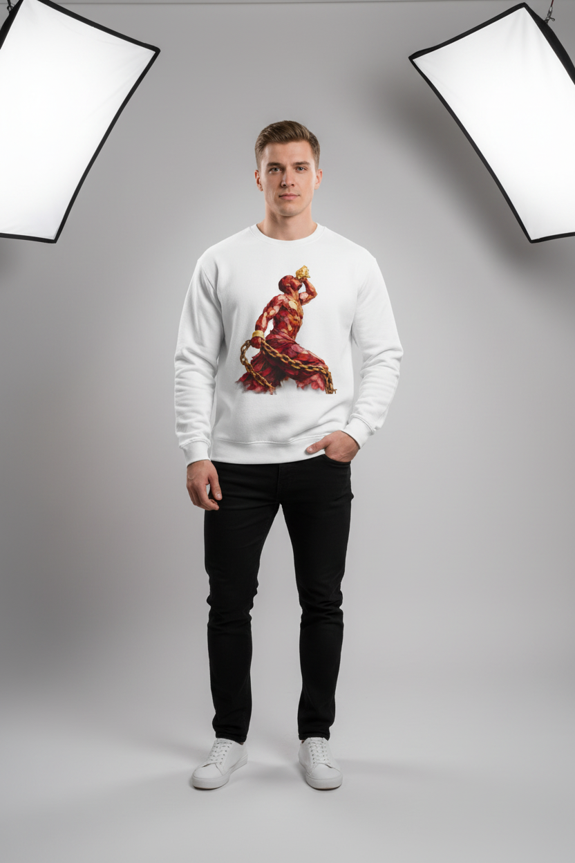 Crewneck Red Gold