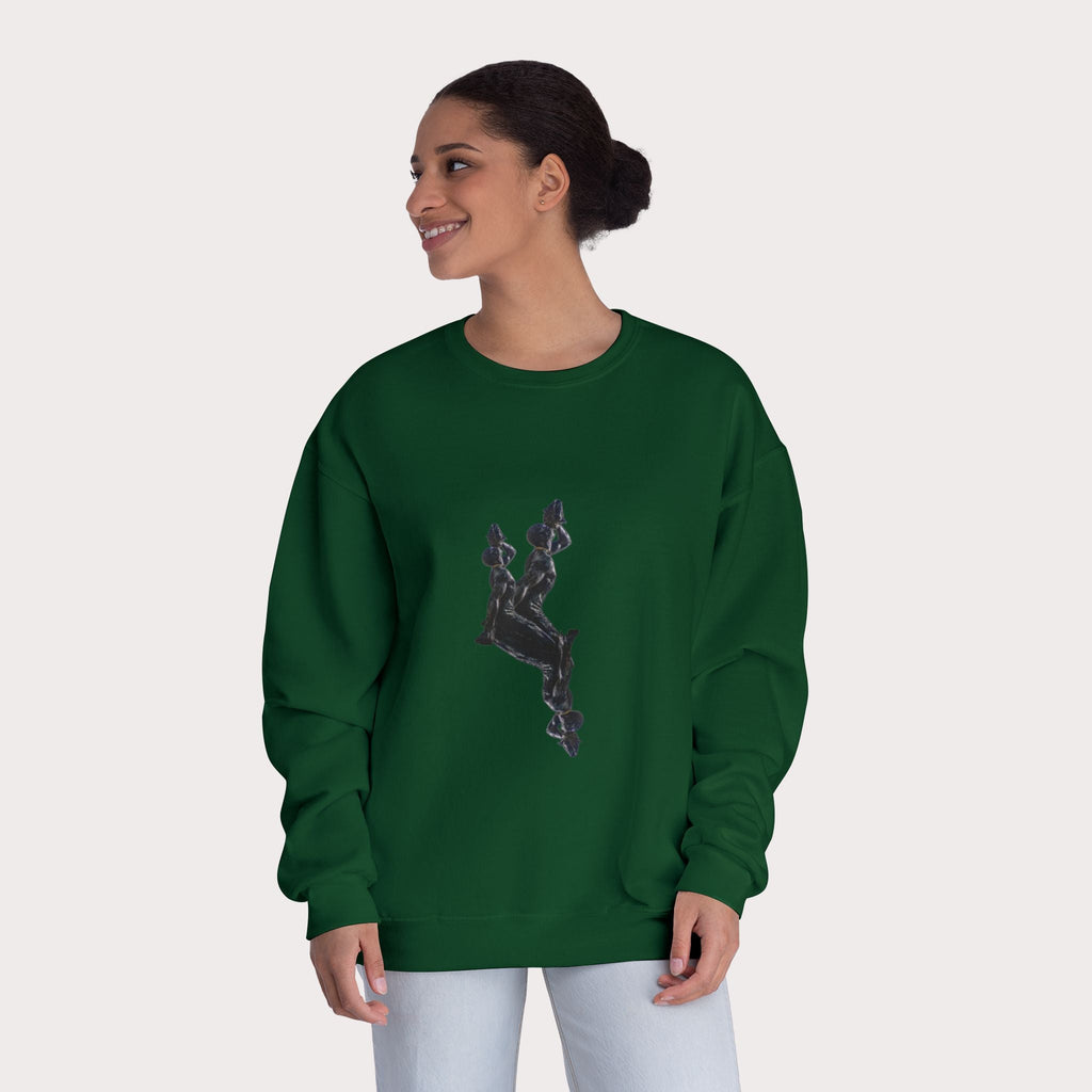 Crewneck Sweatshirt - Unisex Design InervoX Neg marron - InervoX
