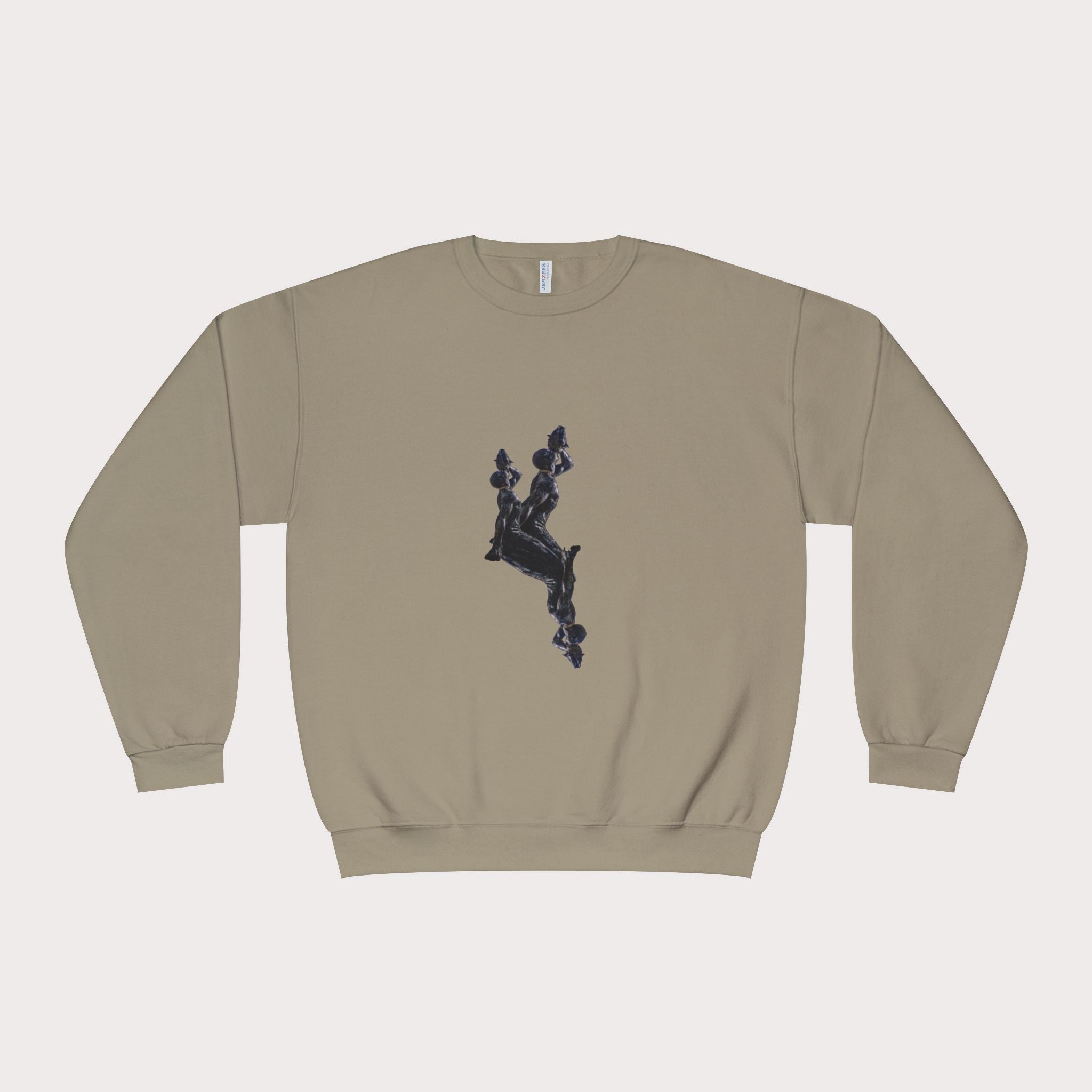 Crewneck Sweatshirt - Unisex Design InervoX Neg marron - InervoX