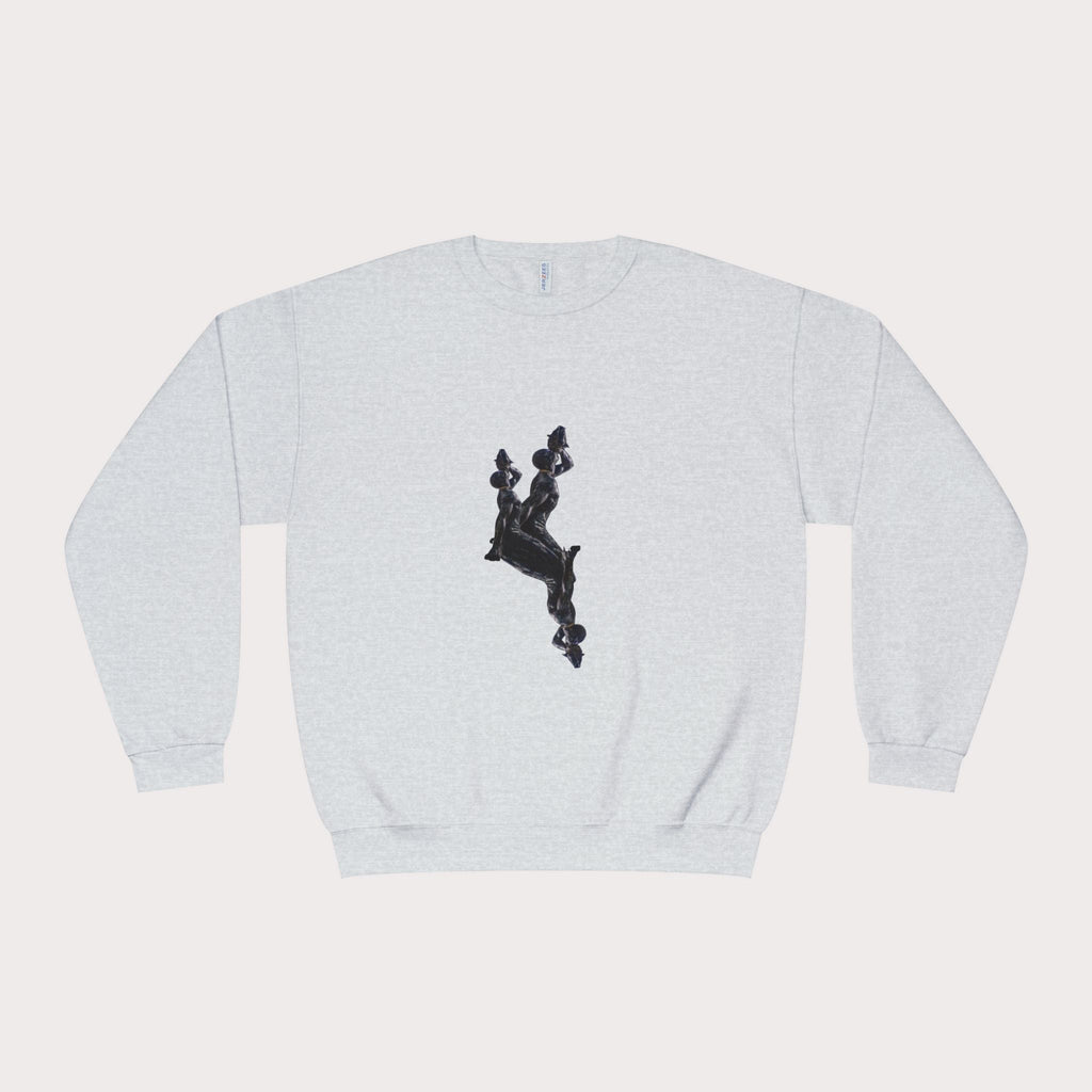 Crewneck Sweatshirt - Unisex Design InervoX Neg marron - InervoX