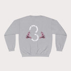 Crewneck Sweatshirt - Unisex Design Pink and Silver Neg marron - InervoX