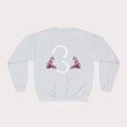 Crewneck Sweatshirt - Unisex Design Pink and Silver Neg marron - InervoX