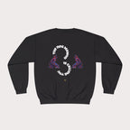 Crewneck Sweatshirt - Unisex Design Red/Blue Feathers - InervoX