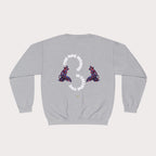 Crewneck Sweatshirt - Unisex Design Red/Blue Feathers - InervoX