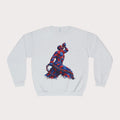 Crewneck Sweatshirt - Unisex Design Red/Blue Feathers - InervoX