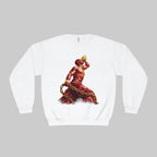 Crewneck Sweatshirt - Unisex- Red & Gold Neg marron The Calling - InervoX