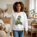 Crewneck Sweatshirt - Unisex-Yellow & Green Neg Marron the Calling - InervoX