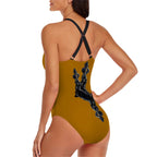 CrossBack One Piece Swimsuit Gold - InervoX Edition 1 Neg Marron Inspiration - The Unheard voice - InervoX
