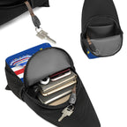 Crossbody Fanny Pack Chest Bag Cap verde Flag monument Independance date - InervoX