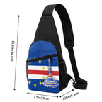 Crossbody Fanny Pack Chest Bag Cap verde Flag monument Independance date - InervoX