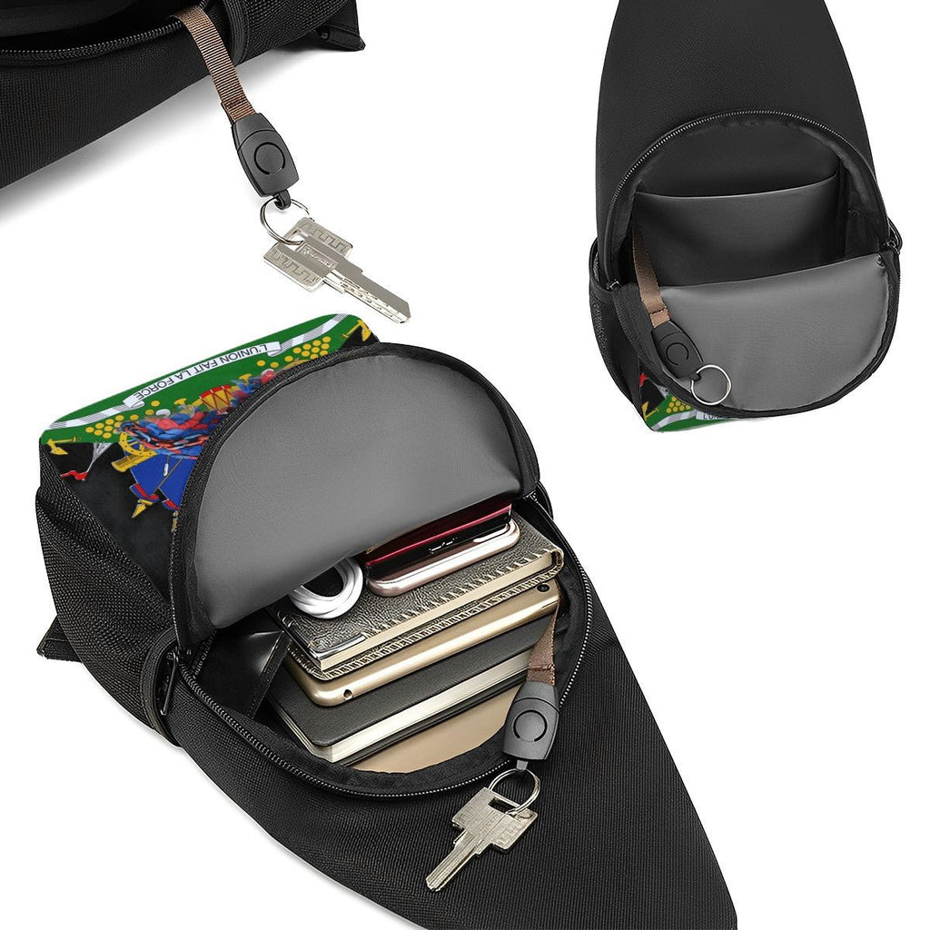 Crossbody Fanny Pack Chest Bag Emblem - Neg Mawon - InervoX