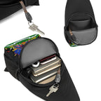 Crossbody Fanny Pack Chest Bag Emblem - Neg Mawon - InervoX