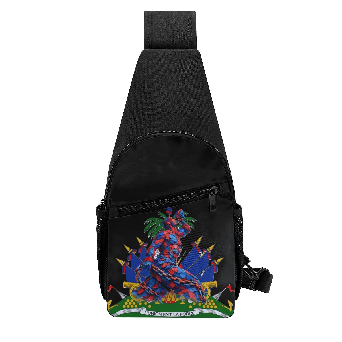 Crossbody Fanny Pack Chest Bag Emblem - Neg Mawon - InervoX