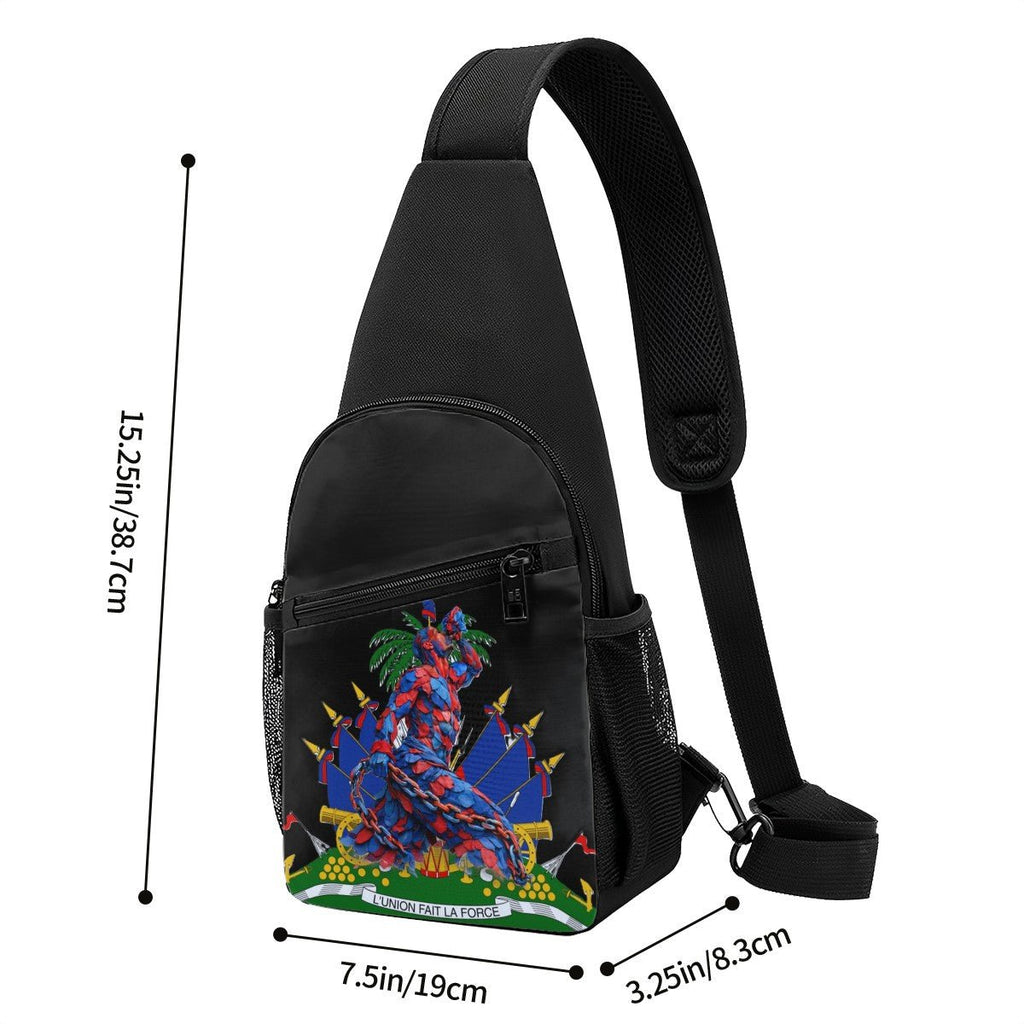 Crossbody Fanny Pack Chest Bag Emblem - Neg Mawon - InervoX