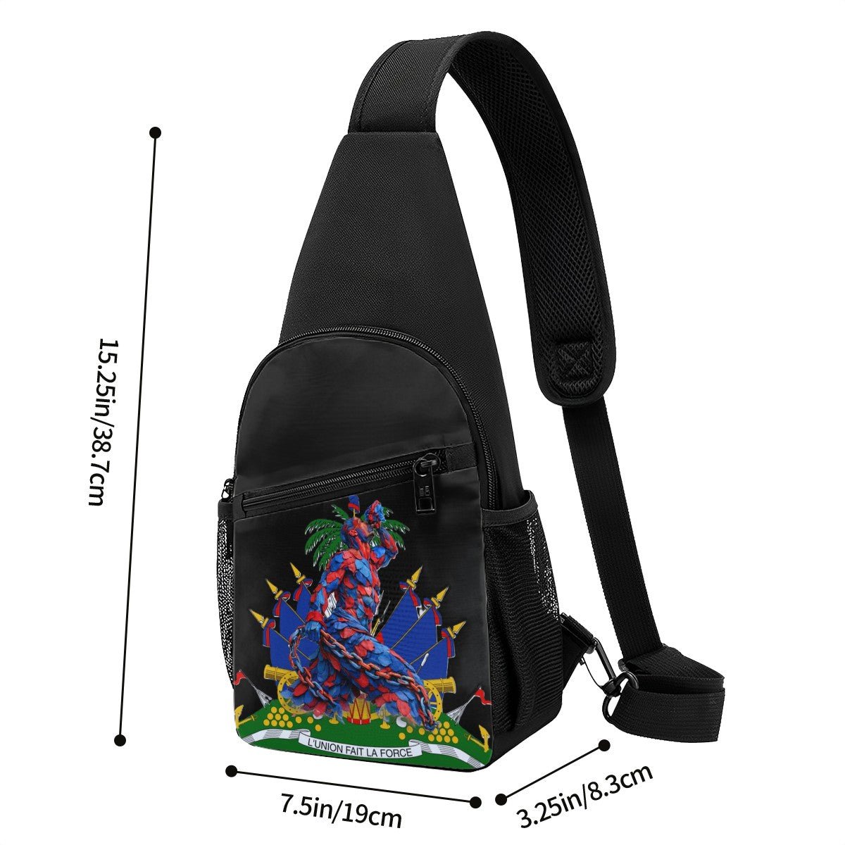 Crossbody Fanny Pack Chest Bag Emblem - Neg Mawon - InervoX