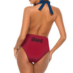 Deep V One Piece Swimsuit for Women - InervoX Edition 1 Neg Maroon - InervoX