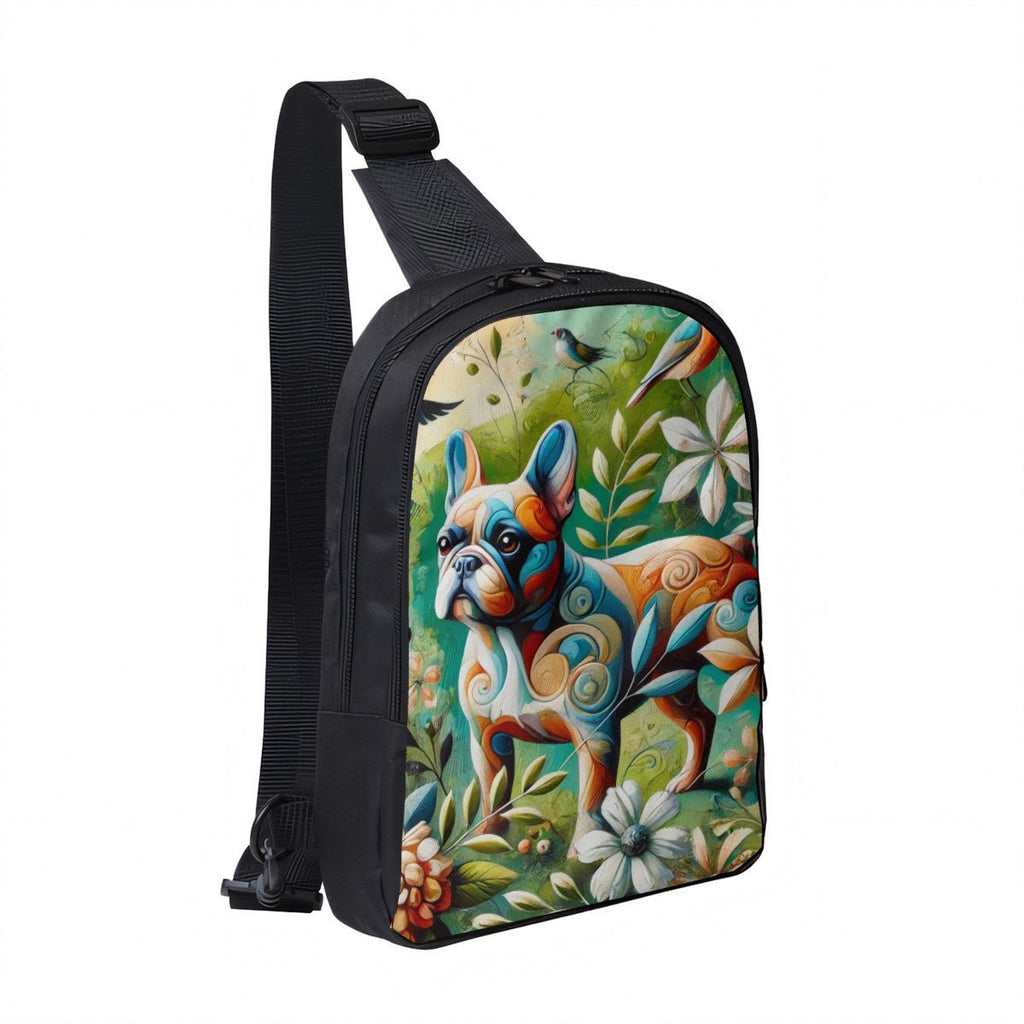 Double Layer CrossBody Bag Chest Bag French Bulldog - InervoX