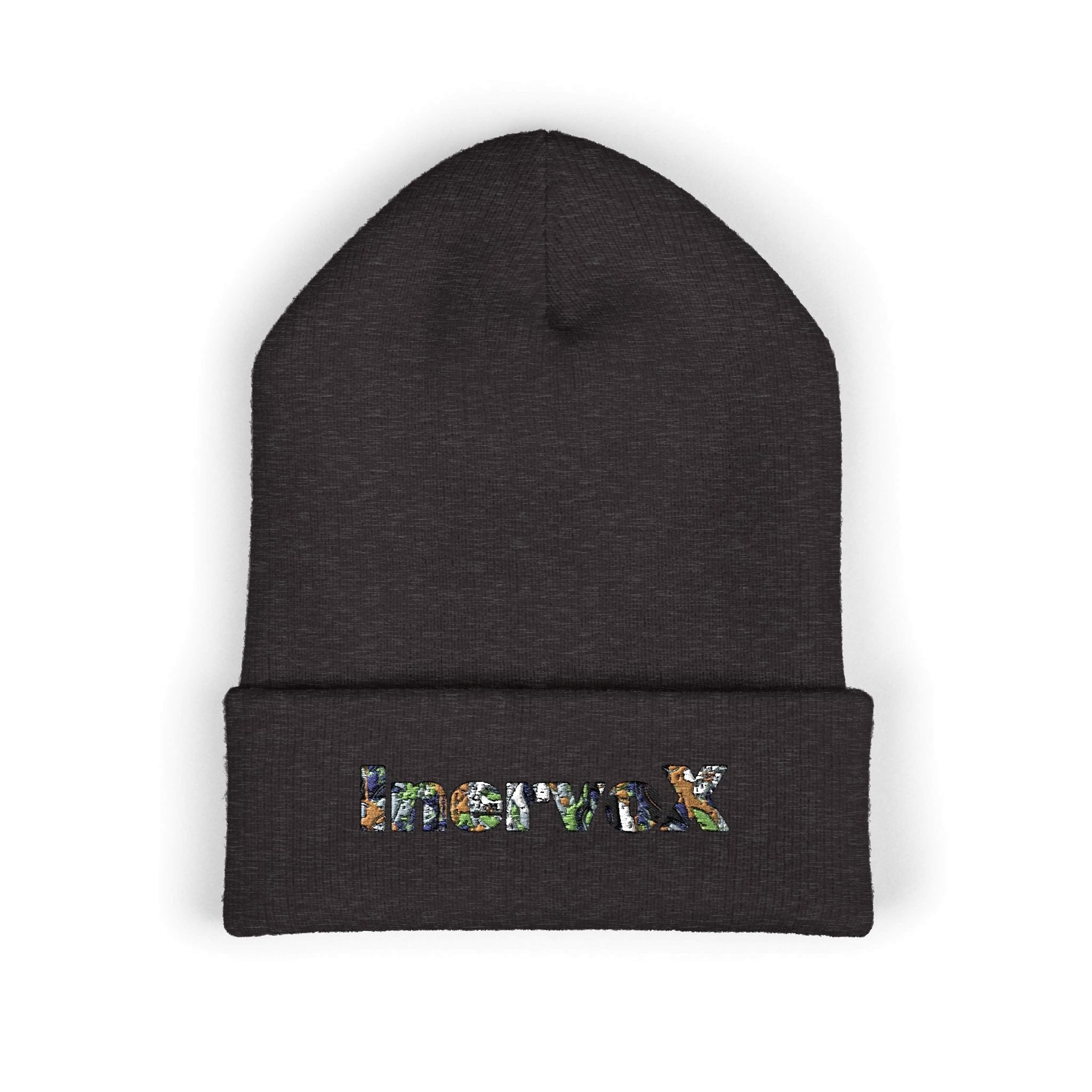 Embroidered Classic Cuffed Beanie - Stylish Warmth for All Seasons - InervoX