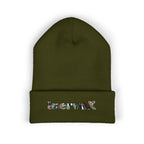 Embroidered Classic Cuffed Beanie - Stylish Warmth for All Seasons - InervoX