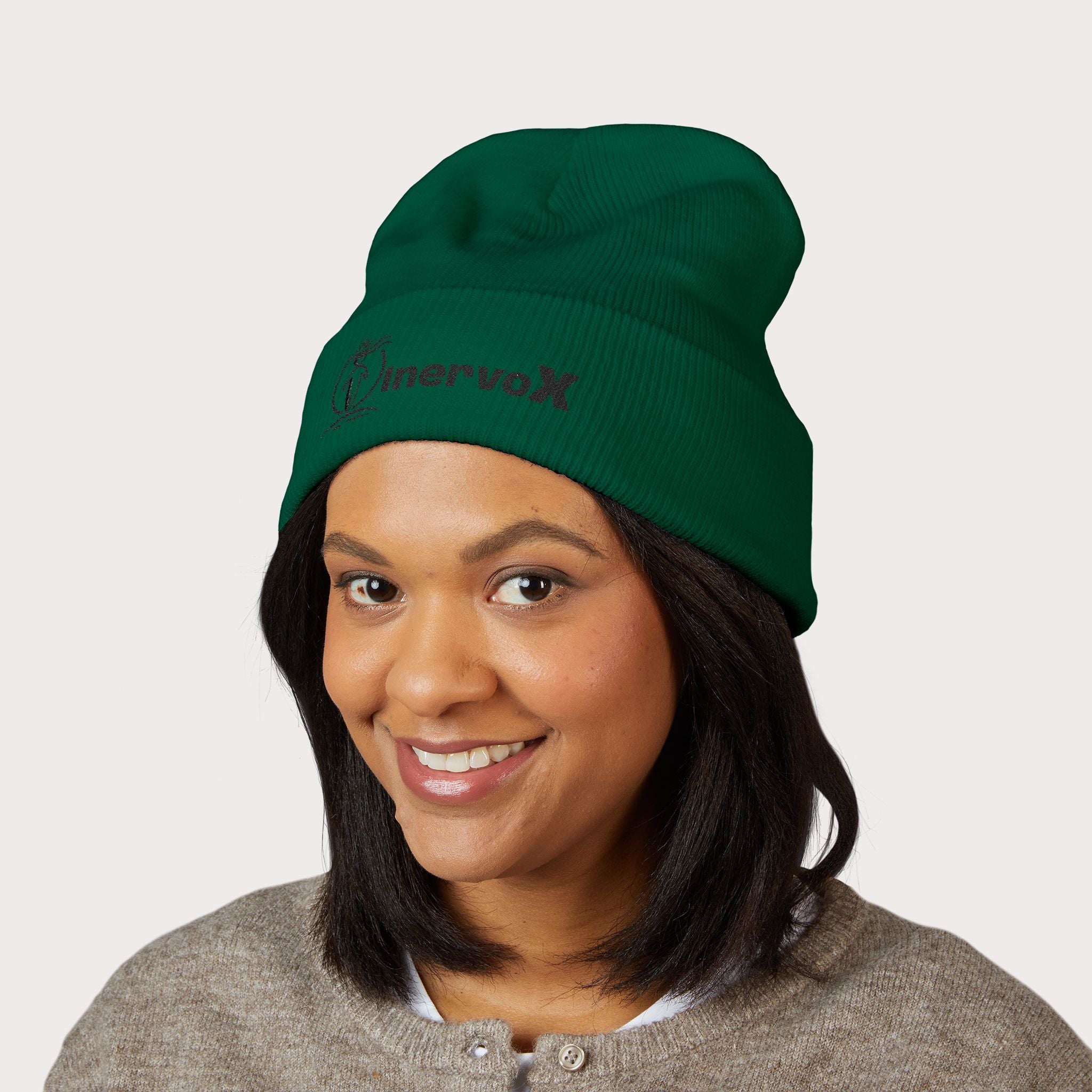 Embroidered InnervoX Logo Cuffed Beanie - InervoX