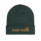 Embroidered Knit Beanie- InervoX Gold Sparkle Logo - InervoX