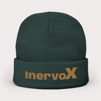 Embroidered Knit Beanie- InervoX Gold Sparkle Logo - InervoX