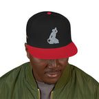 Embroidered Snapback Hat - Colorful Abstract Neg Mawon - InervoX
