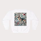Floral Animal Print Crewneck Sweatshirt - Design B - InervoX