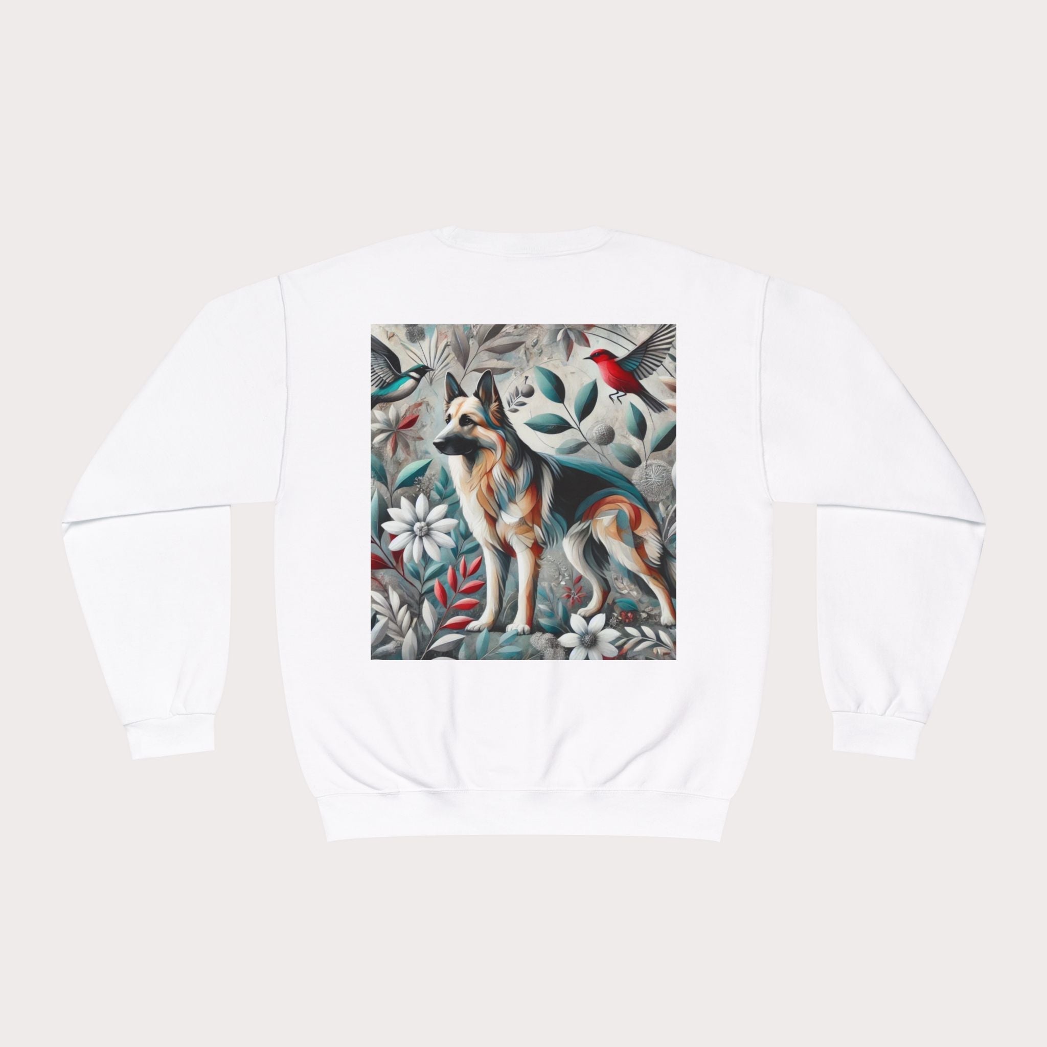 Floral Animal Print Crewneck Sweatshirt - Design B - InervoX