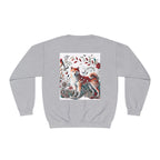 Floral Animal Print Crewneck Sweatshirt Letter C - Unisex ABC Design - InervoX