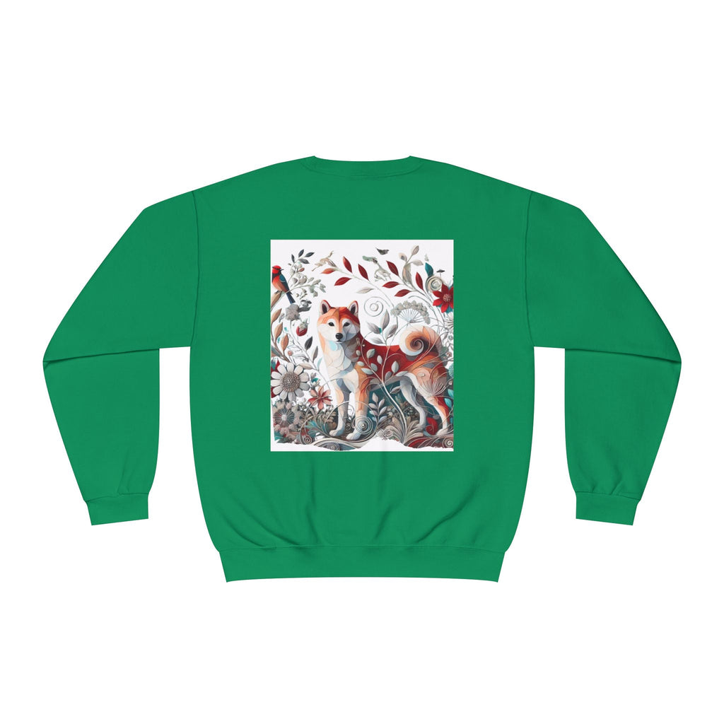 Floral Animal Print Crewneck Sweatshirt Letter C - Unisex ABC Design - InervoX