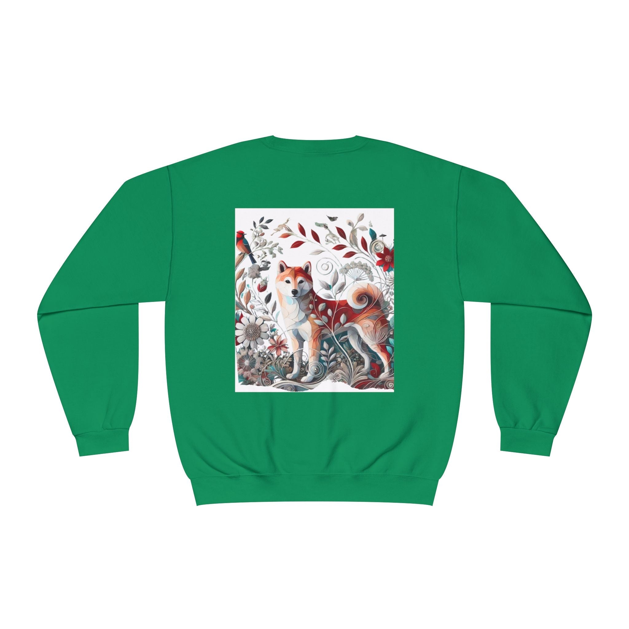 Floral Animal Print Crewneck Sweatshirt Letter C - Unisex ABC Design - InervoX