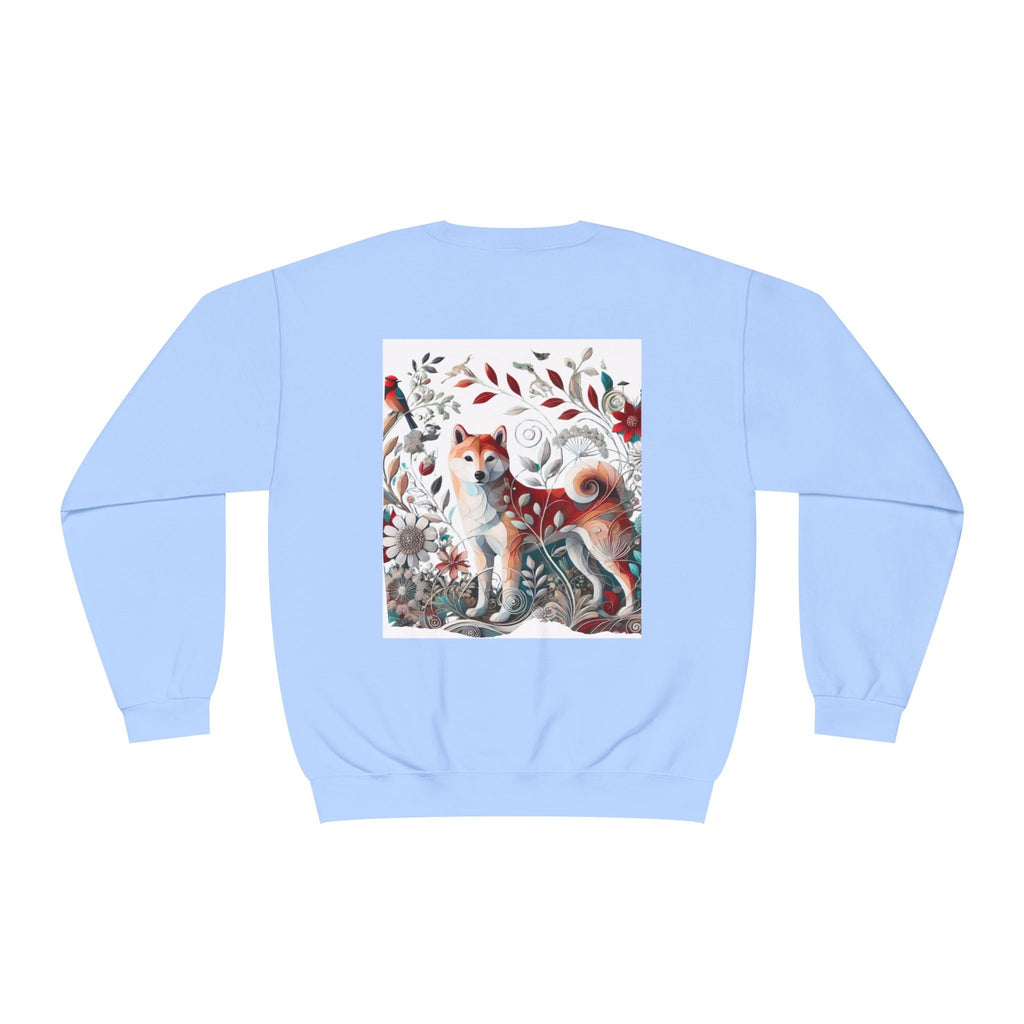Floral Animal Print Crewneck Sweatshirt Letter C - Unisex ABC Design - InervoX