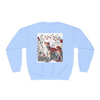 Floral Animal Print Crewneck Sweatshirt Letter C - Unisex ABC Design - InervoX