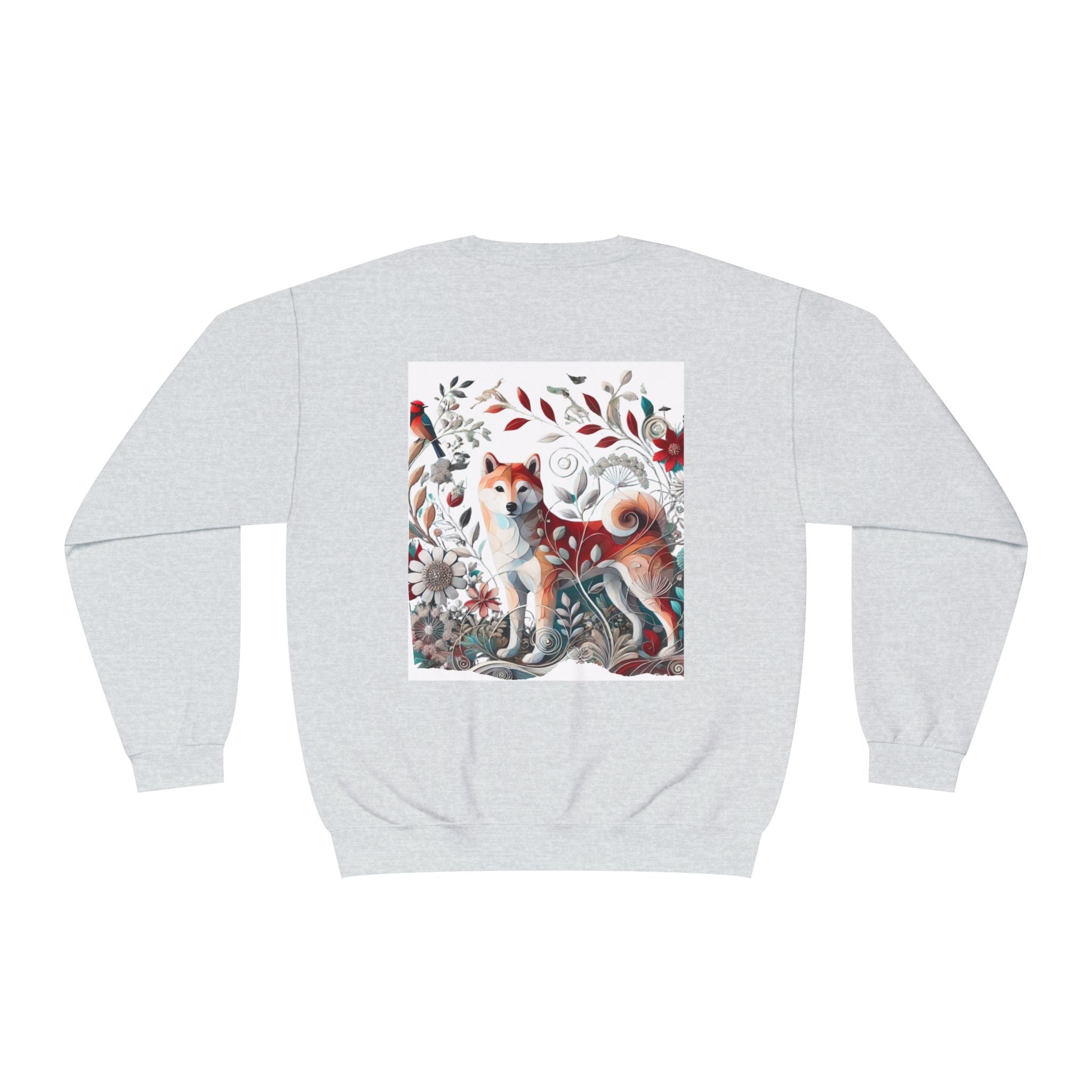 Floral Animal Print Crewneck Sweatshirt Letter C - Unisex ABC Design - InervoX