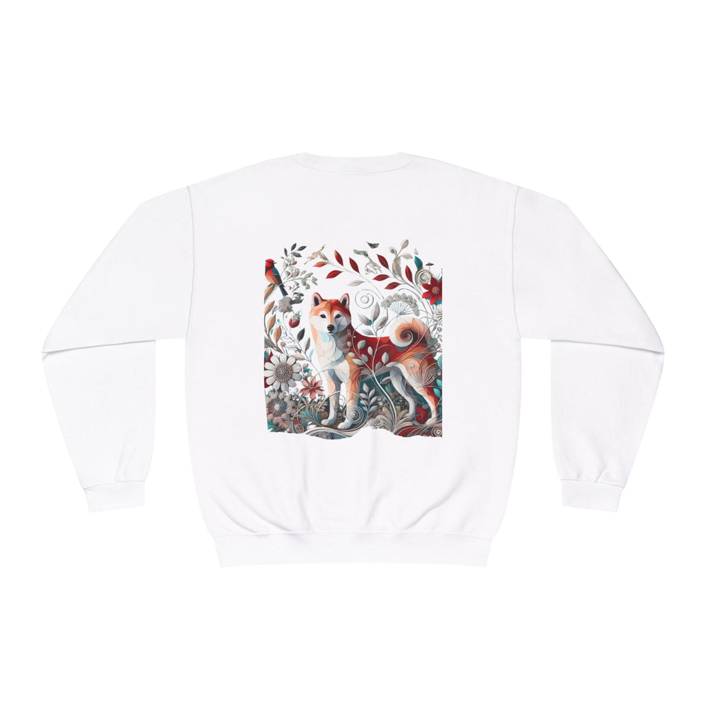 Floral Animal Print Crewneck Sweatshirt Letter C - Unisex ABC Design - InervoX