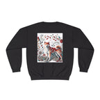 Floral Animal Print Crewneck Sweatshirt Letter C - Unisex ABC Design - InervoX
