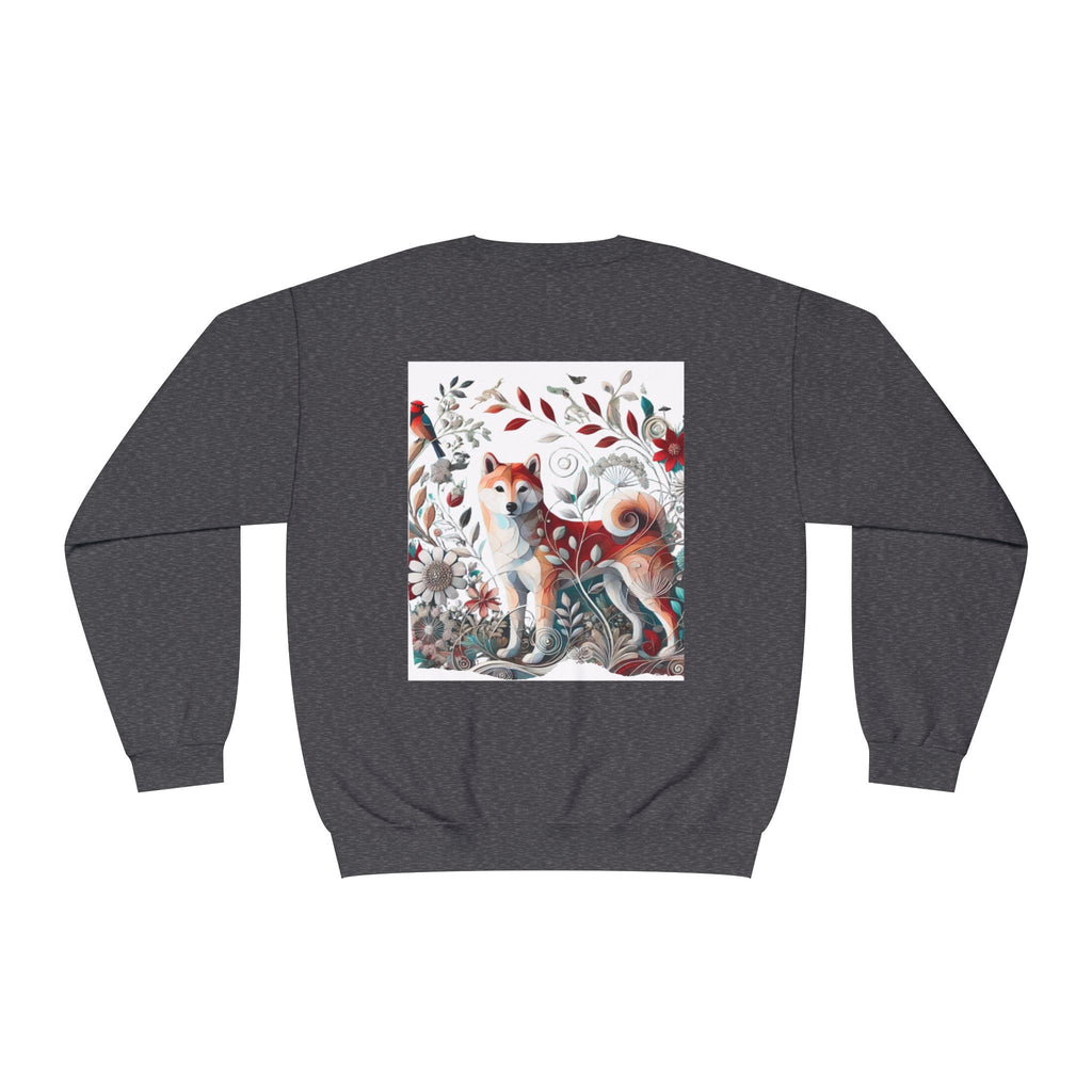 Floral Animal Print Crewneck Sweatshirt Letter C - Unisex ABC Design - InervoX
