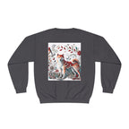 Floral Animal Print Crewneck Sweatshirt Letter C - Unisex ABC Design - InervoX