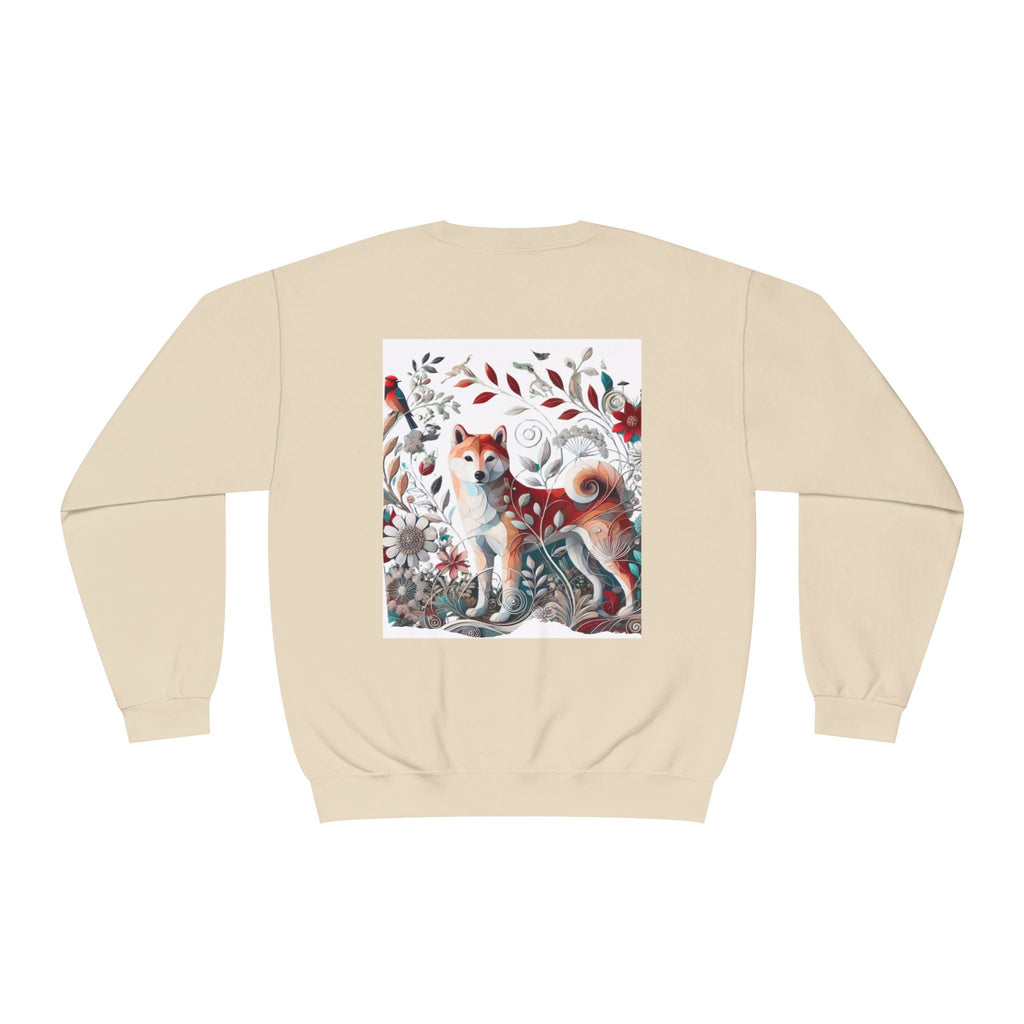 Floral Animal Print Crewneck Sweatshirt Letter C - Unisex ABC Design - InervoX